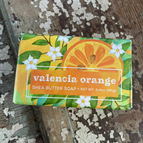 VALENCIA ORANGE FRUIT SHEA BUTTER SOAP 6.4OZ