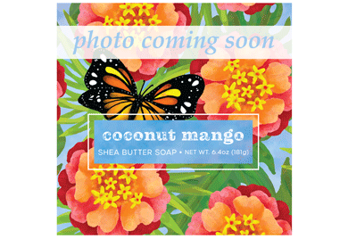 COCONUT MANGO FRUIT SHEA BUTTER SOAP 6.4OZ