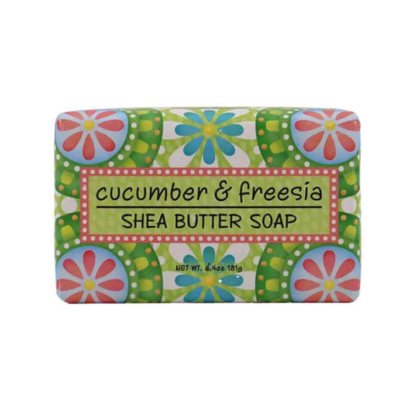 CUCUMBER FREESIA SHEA BUTTER SOAP 6.4OZ