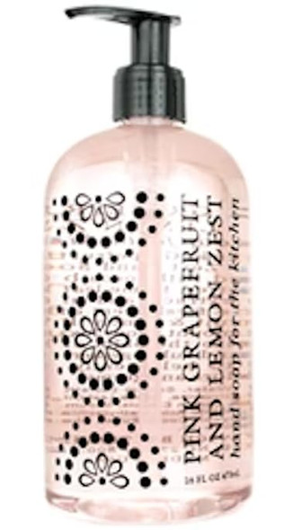 PINK GRAPEFRUIT AND LEMON ZEST KITCHEN LIQUID HAND SOAP 16 FL OZ