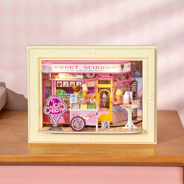 DIY 3D STORY FRAMES SERIES  - SWEET SCOOPERY ICE CREAM