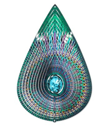 CRYSTAL COSMIC TEARDROP LARGE SUPREME WIND SPINNER