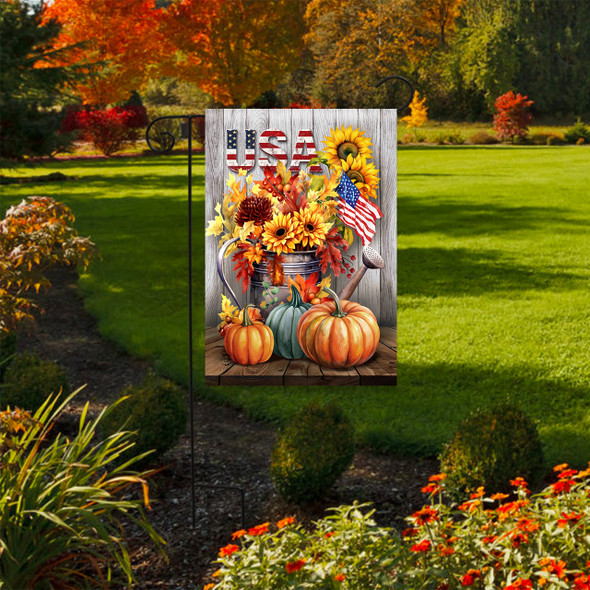 AMERICAN AUTUMN GARDEN FLAG