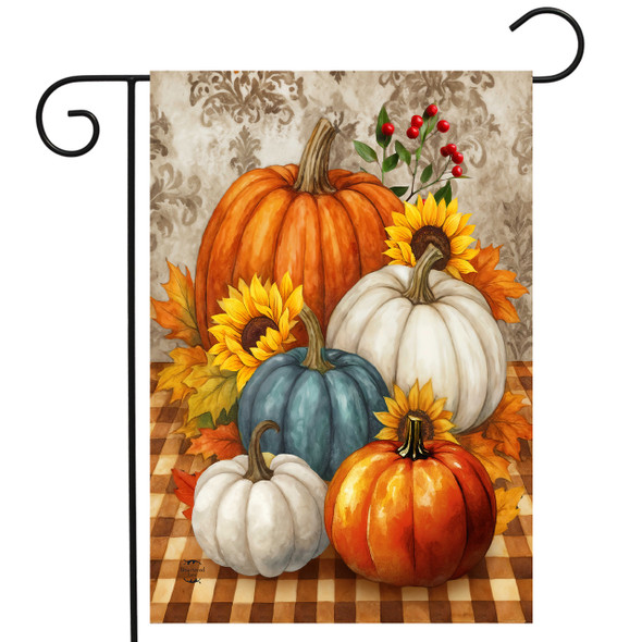 PUMPKIN HARVEST GARDEN FLAG