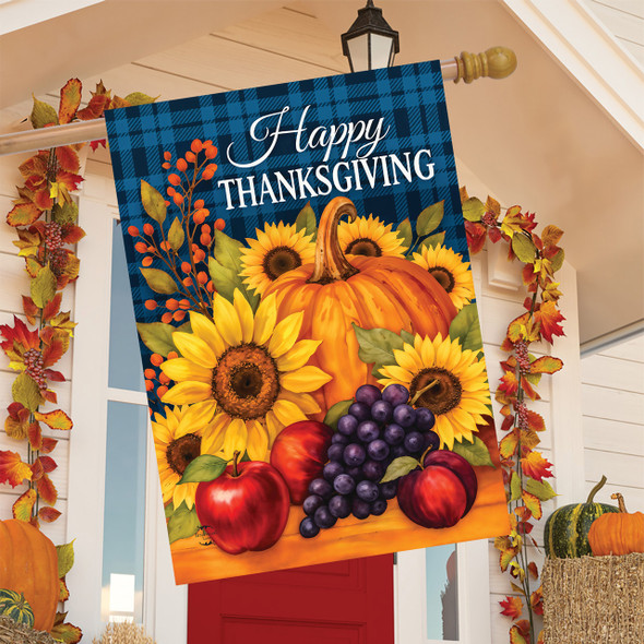 THANKSGIVING HARVEST HOUSE FLAG