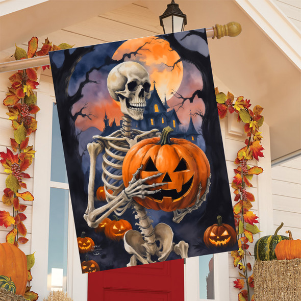 SKELETON JACK HOUSE FLAG