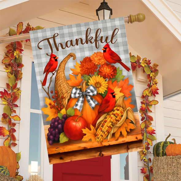 THANKFUL GATHERING HOUSE FLAG