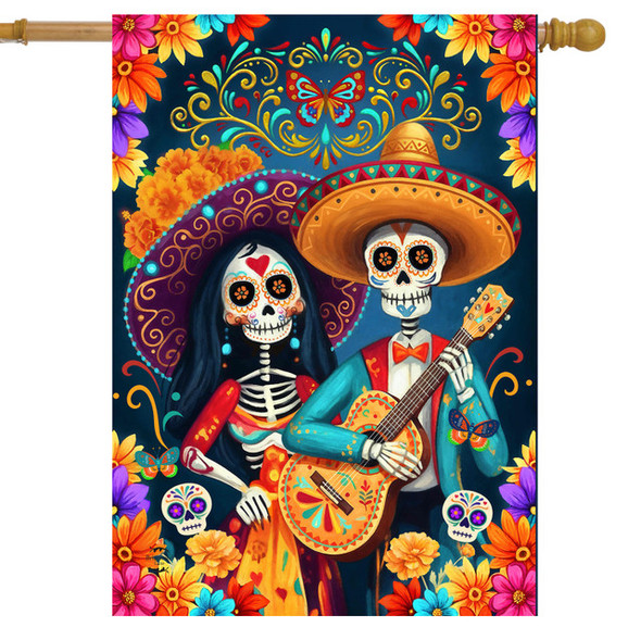 DAY OF THE DEAD HOUSE FLAG