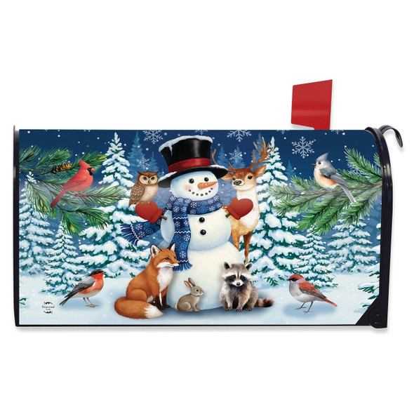 SNOWMAN WINTER CRITTERS MAILBOX COVER