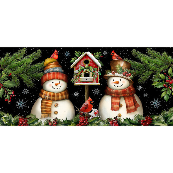 SNOWMAN PAIR MINI MAT