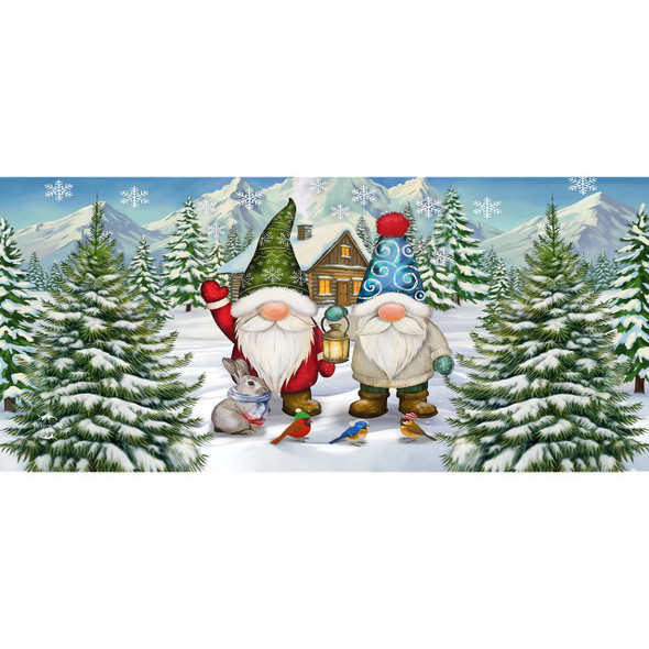 WINTER WELCOME GNOMES MINI MAT