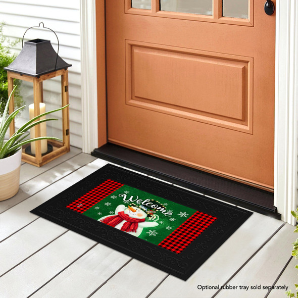 SNOWMAN IN LIGHTS MINI MAT