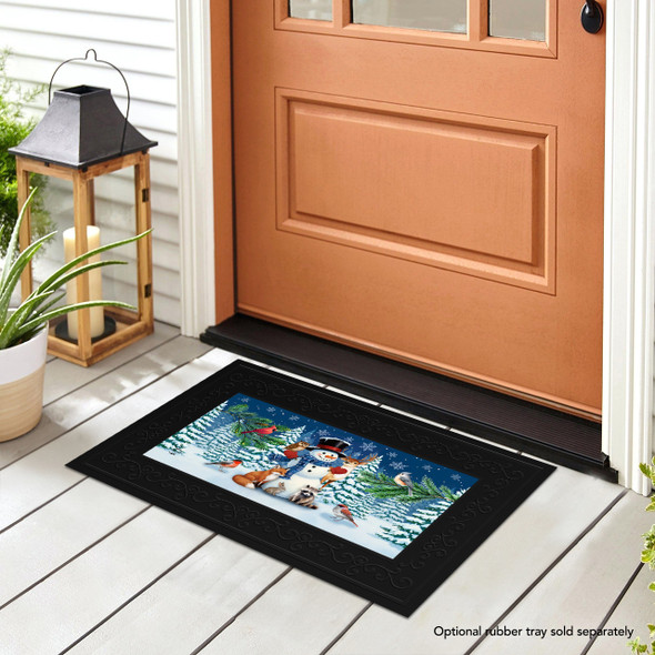 SNOWMAN WINTER CRITTERS MINI MAT
