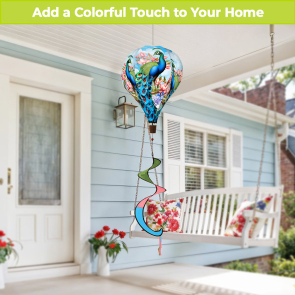 FANCY PEACOCK HOT AIR BALLOON