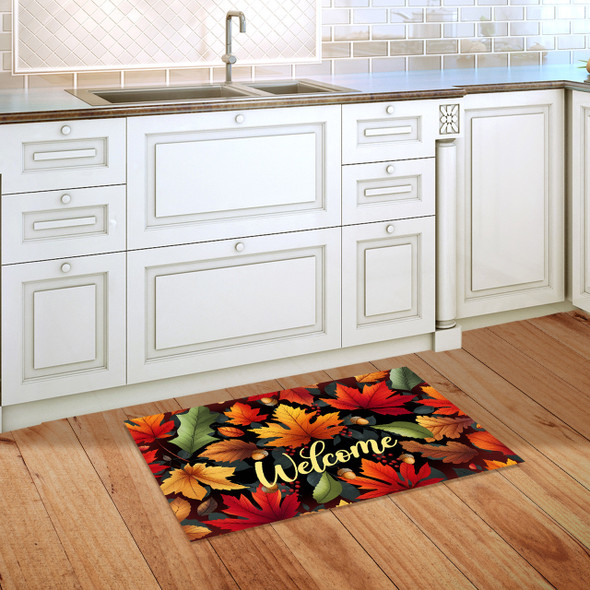 AUTUMN COLOR LEAVES DOOR MAT