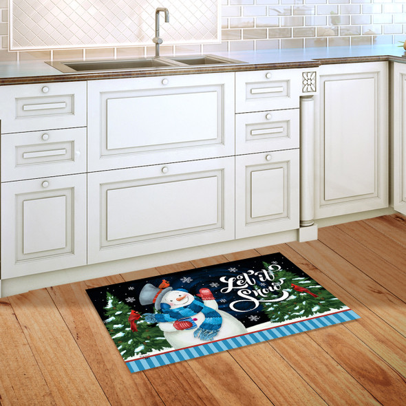 SNOWMAN GREETING DOORMAT