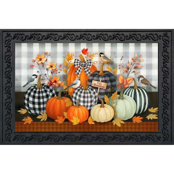 FALL BLESSINGS PUMPKINS DOORMAT
