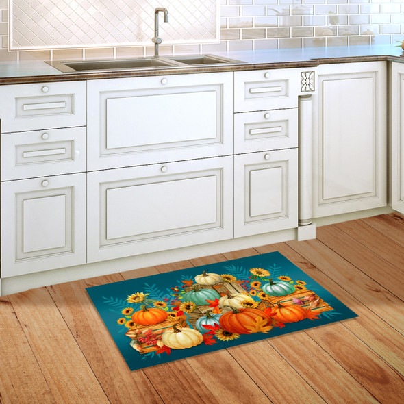 AUTUMN PUMPKIN CRATES DOORMAT