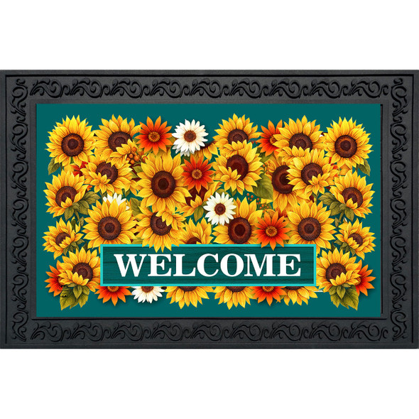 FALL WELCOME SUNFLOWERS DOORMAT