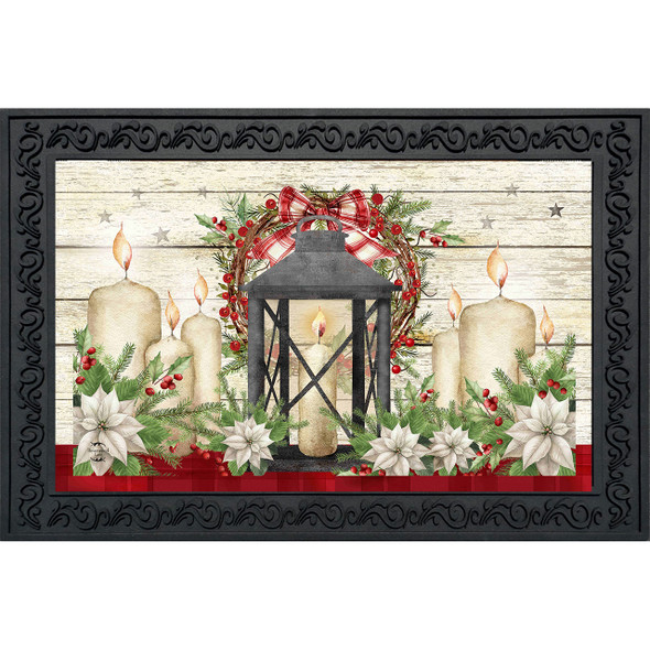 FESTIVE GLOW LANTERN DOORMAT