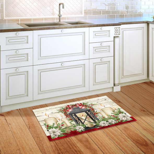 FESTIVE GLOW LANTERN DOORMAT