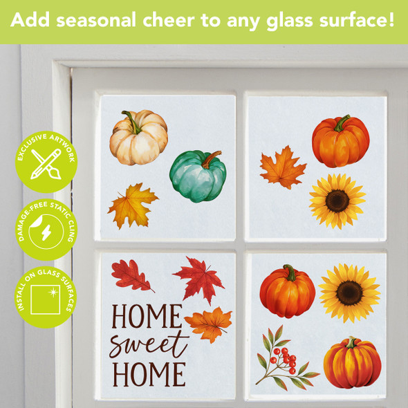 HARVEST HOME WINDOW CLINGS