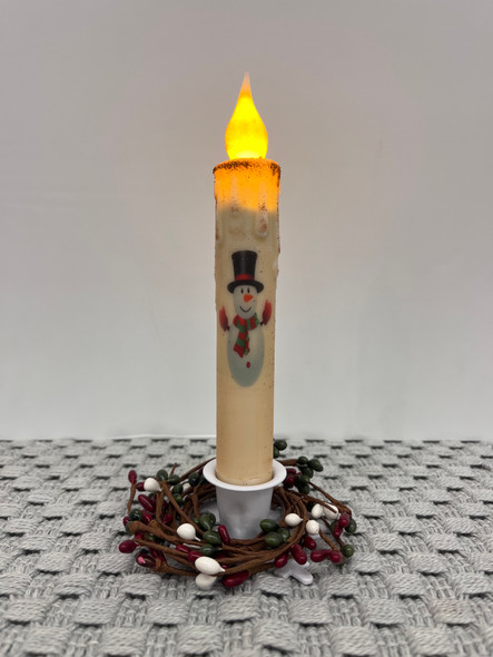 7" TIMER TAPER SNOWMAN W/ MITTENS (118312-731)
