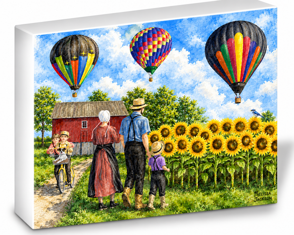 BALLOONS AND SUNFLOWERS SHELFIE-3D