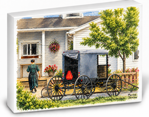 AMISH HOME AND BUGGY SHELFIE-3D