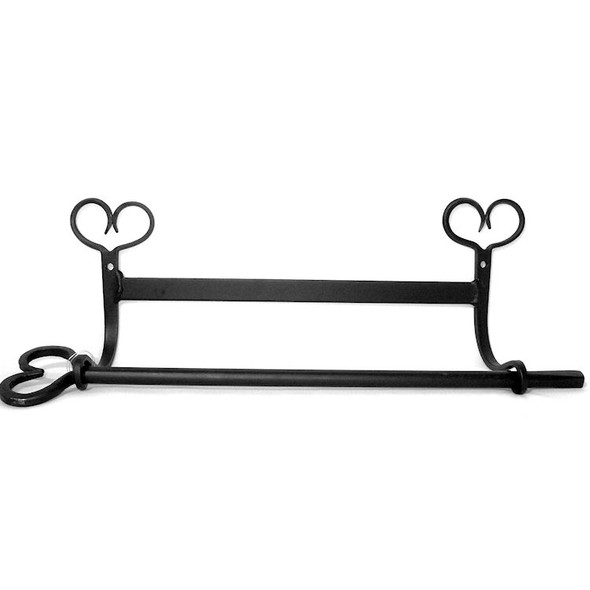 Amish iron heart paper towel holder