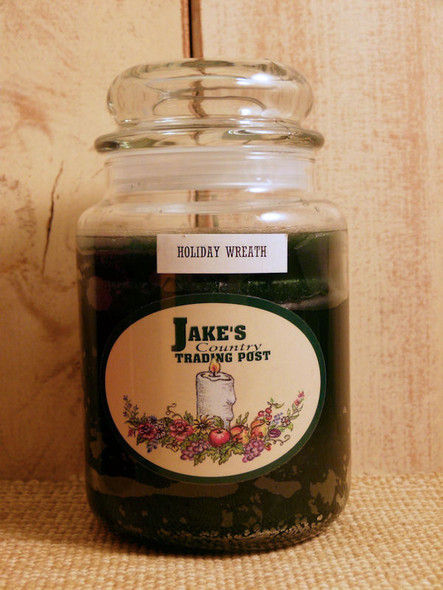 Holiday Wreath 26 oz Jar Candle