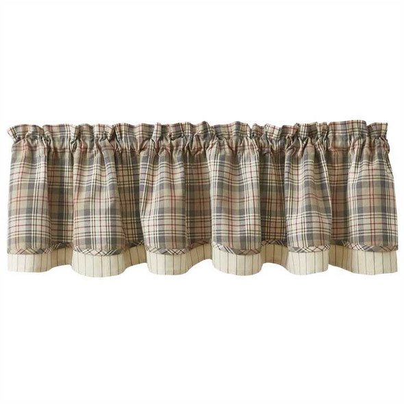 Gentry Lined Layered Valance - Size - 72 X 16