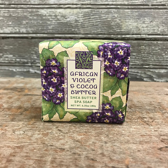 African Violet & Cocoa Butter Shea Butter Soap 6.35-oz