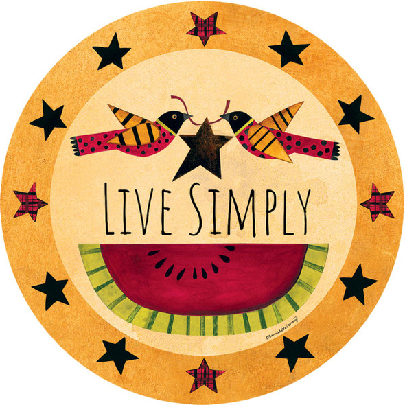 LIVE SIMPLY ACCENT MAGNET