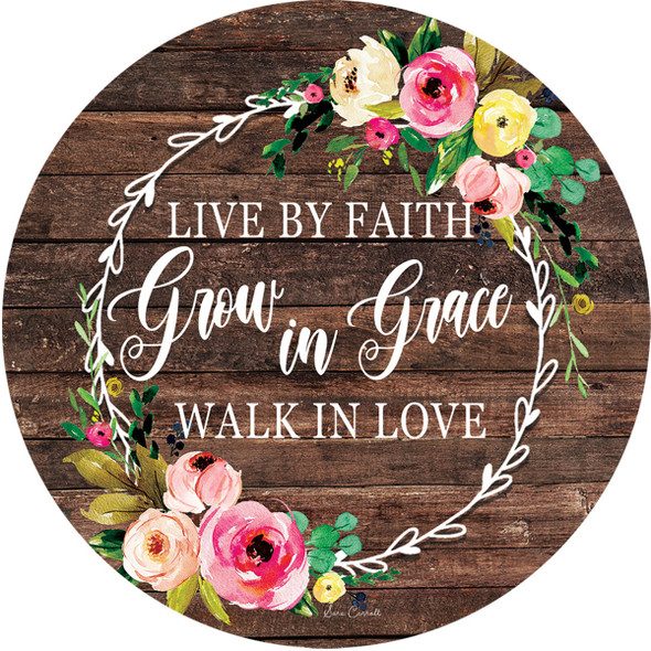 LIVE BY FAITH ACCENT MAGNET