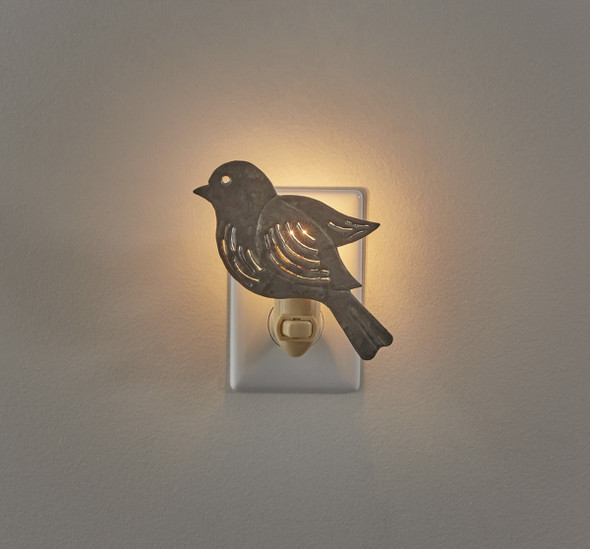 Galvanized Bird Night Light