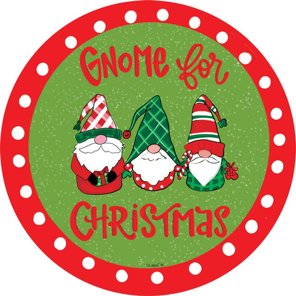 GNOME FOR CHRISTMAS ACCENT MAGNET