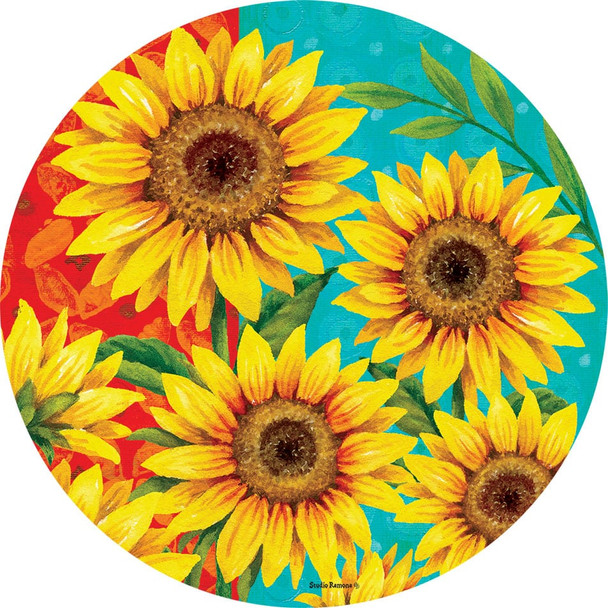 SUNFLOWER WELCOME ACCENT MAGNET