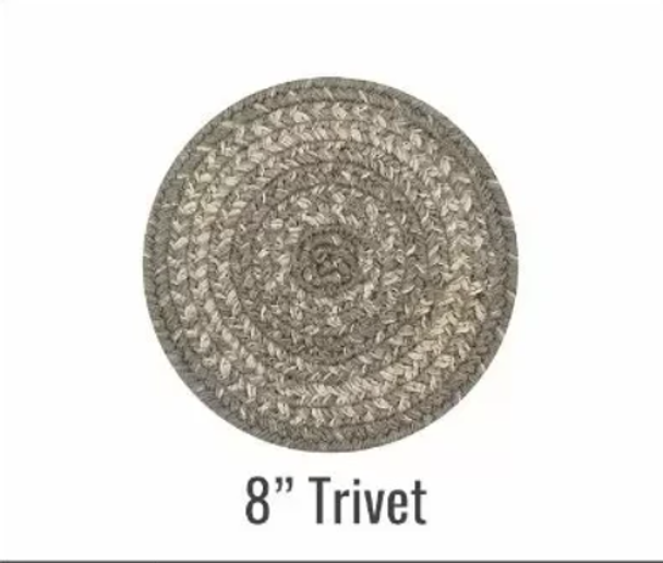 GREY CLOUD 8 ROUND TRIVET