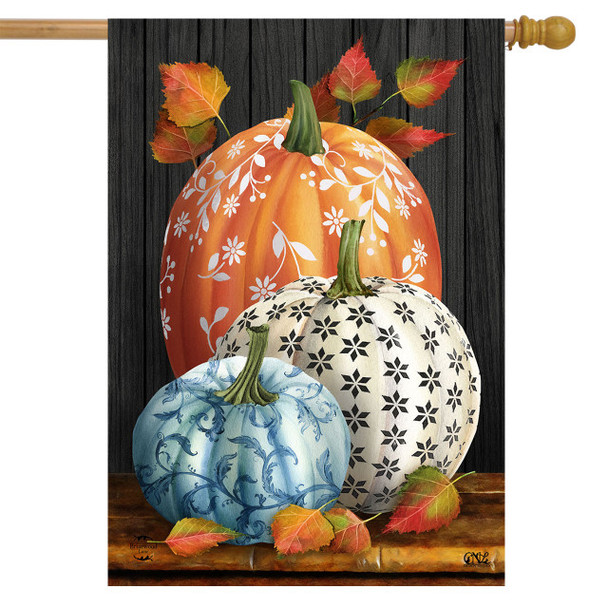 ELEGANT PUMPKINS HOUSE FLAG