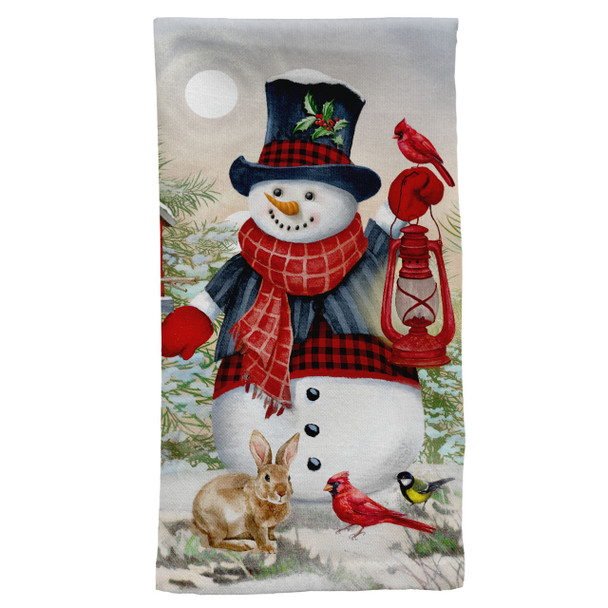 SNOWMAN AND FRIENDS HAND TOWEL SNOWMAN AND FRIENDS HAND TOWEL