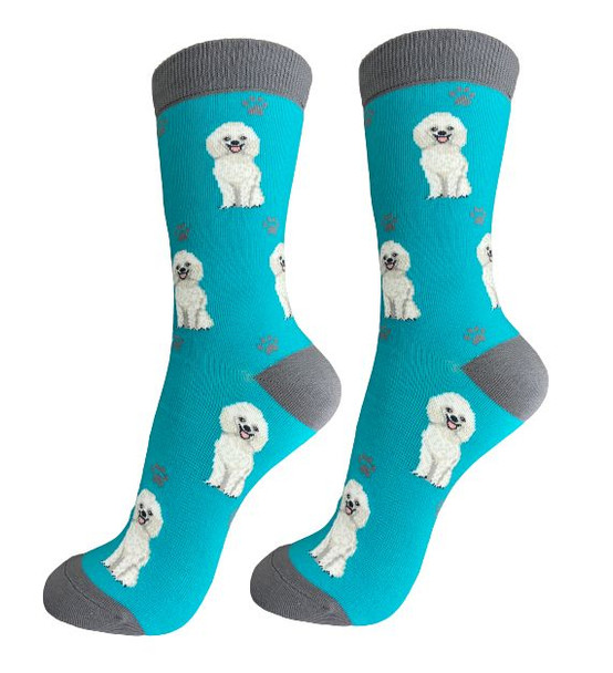 POODLE WHITE SOCKS FULL BODY DOG