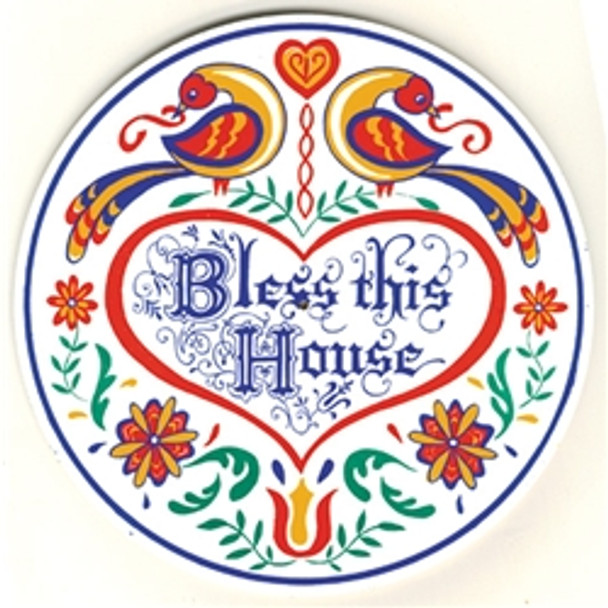 8" BLESS THIS HOUSE HEX SIGN