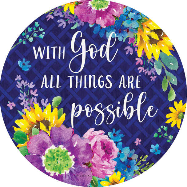 WITH GOD ACCENT MAGNET 5823MG