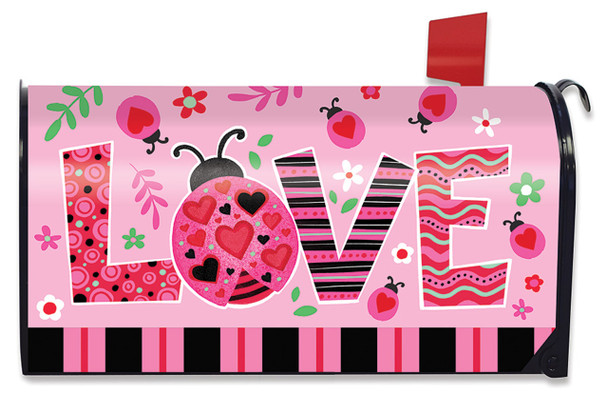 LADYBUG LOVE MAILBOX COVER