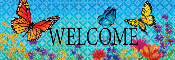 BUTTERFLIES AND WILDFLOWERS SIGNATURE SIGN