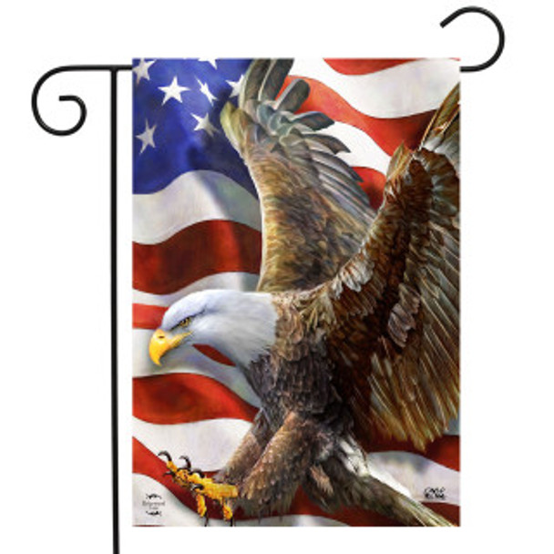 AMERICAN FREEDOM EAGLE GARDEN FLAG