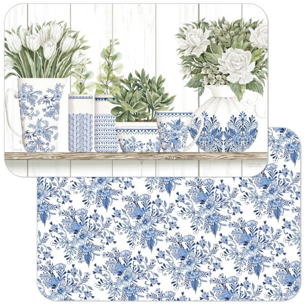 BLUE & WHITE POTTERY PLACEMAT