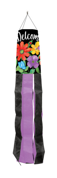 WHIMSY FLOWERS WINDSOCK 