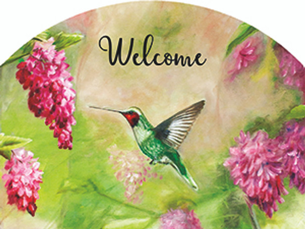 HUMMINGBIRD PINK SMALL SLIDER PLAQUE